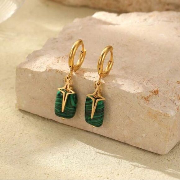 Bohemian hoop earrings N546 - Picture 1 of 4